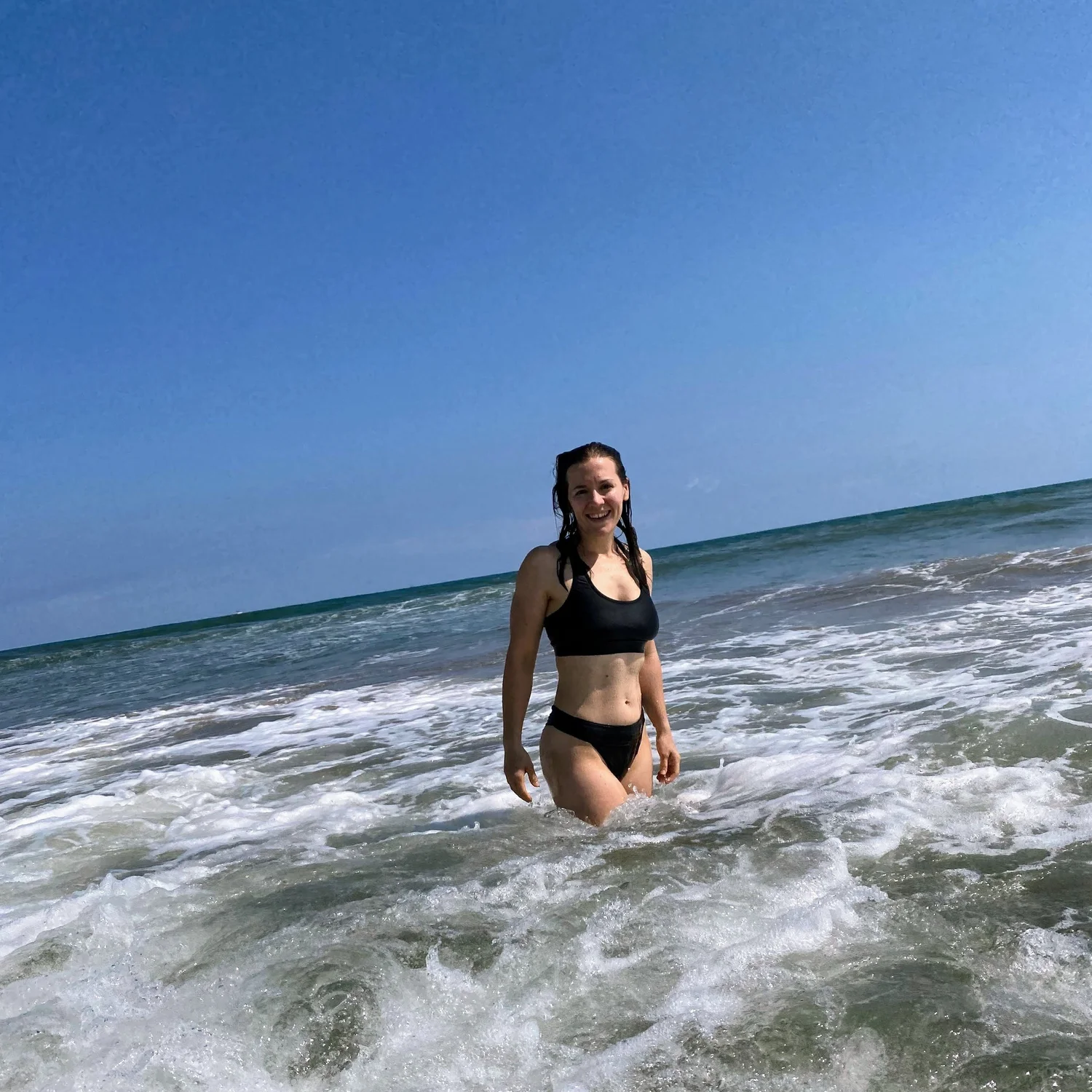fit woman on the beach